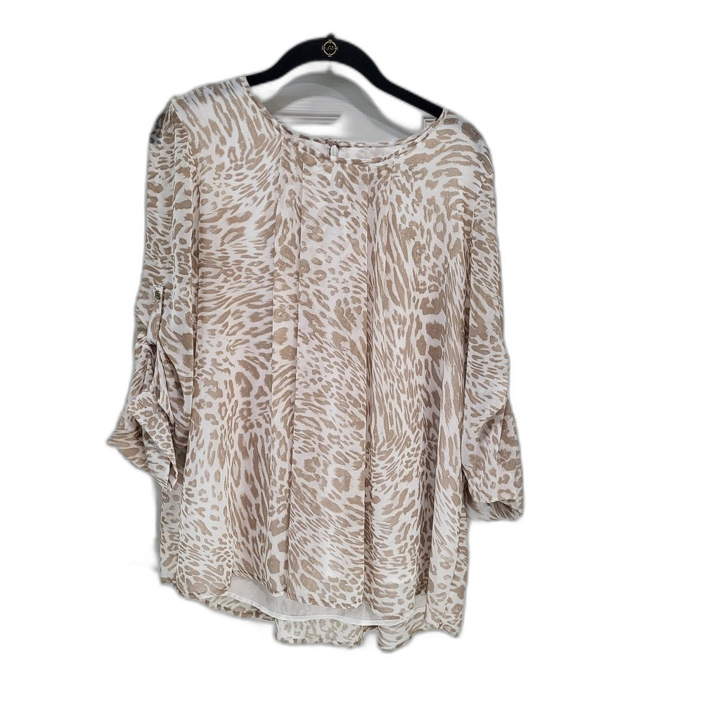 Calvin Klein Leopard Print Women's Top - Med